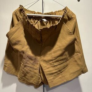 Nine West Tan Cotton Blend Shorts